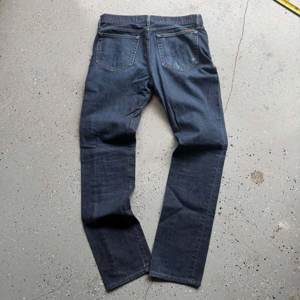 Joe's Jeans Men's 34x32 Dark Wash selvedge Slim Straight Leg Denim Jeans